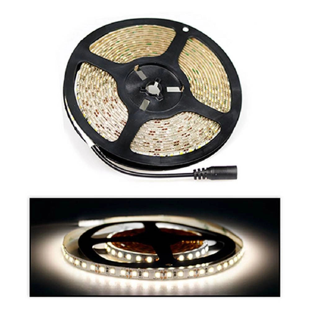 Trade Shop - Striscia Led 2835 5mt Bobina Luce 4000k 3000k 6500k Waterprof Ip55 2835-12v -