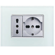 Trade Shop - Placca Cristal 3m 4m 6m Verde Biancastro Effetto Vetro Compatibile Con Axolute -  -3 Fori     -
