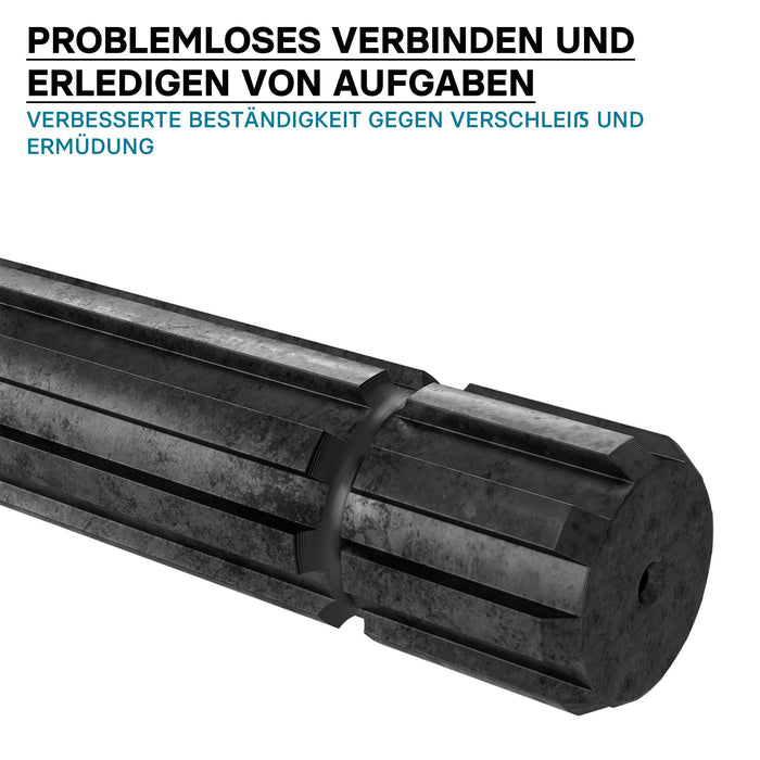 Profilo scanalato per albero cardanico GT2 Giunto scanalato 300 mm 8-32x38x6 Trattore Cardano