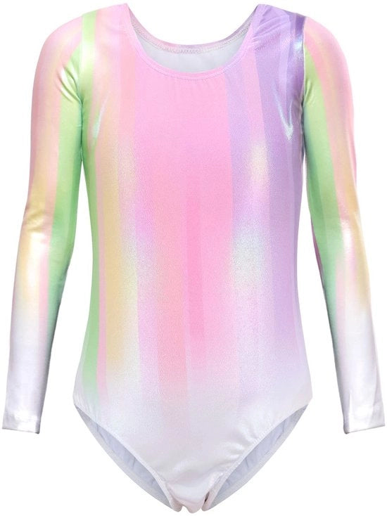 Abbigliamento da ginnastica per bambine - Kit di gonne lunghe - Abbigliamento da ginnastica senza gonne - Costume da balletto - Kit di ginnastica per bambine - Rosa - Materiale leggero e traspirante - Costume da balletto