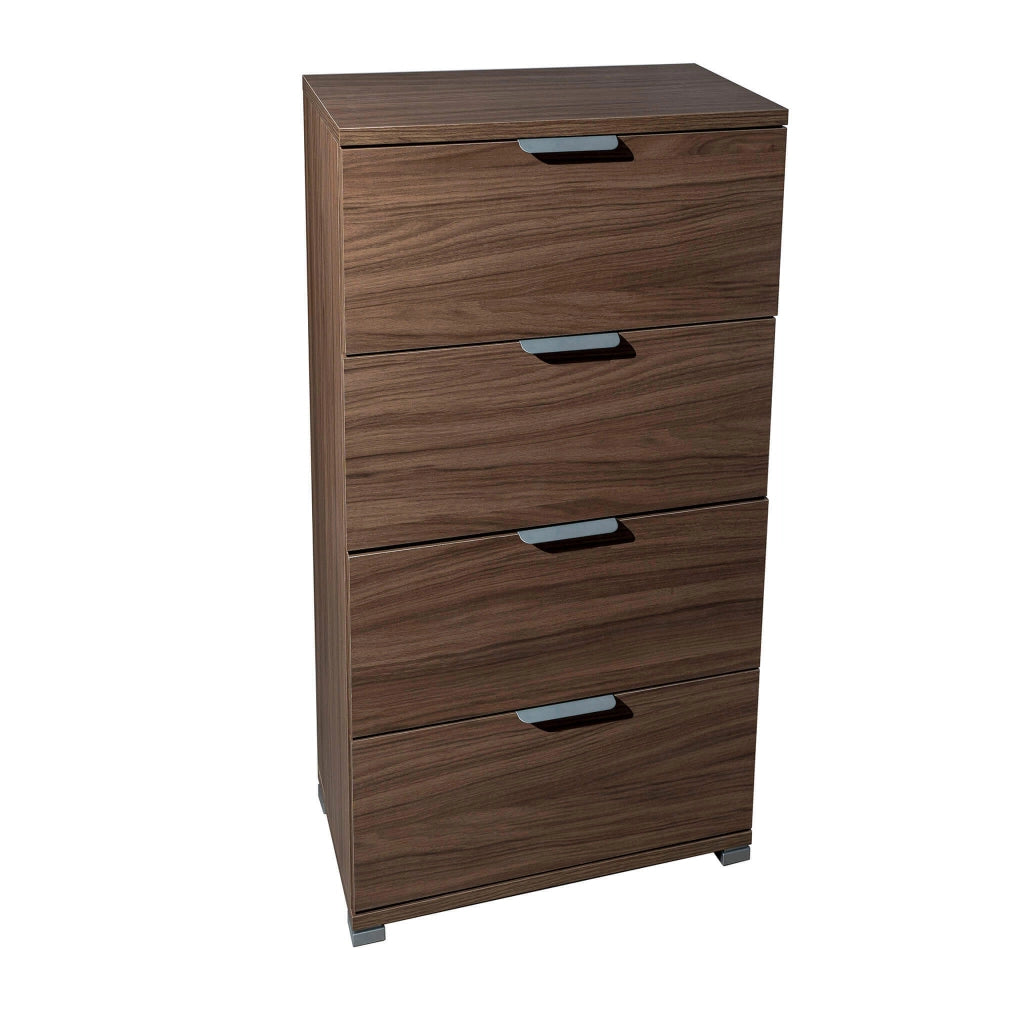 MOBILETTO A CASSETTIERA CON 4 CASSETTI TINTA NOCE 45 X 38 X H85 CM