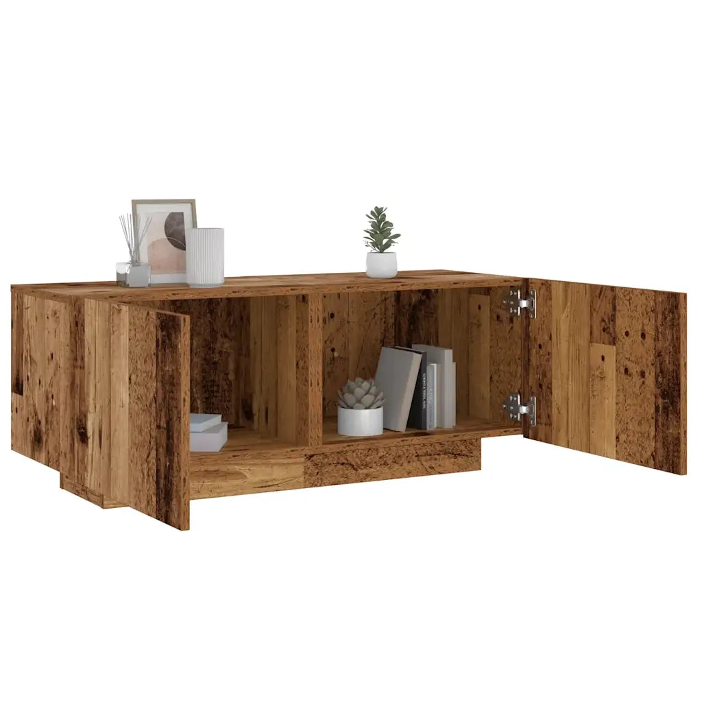 Comodino | Armadio da Notte | Mobiletto da notte Legno Antico 100x35x40 cm in Legno Multistrato