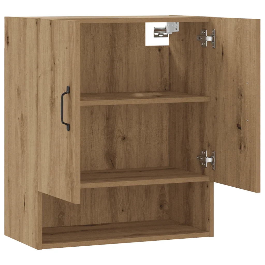 Mobile contenitore a parete pratico ed elegante 60 x 31 x 70 cm in rovere composito realizzato artigianalmente 02_0051022