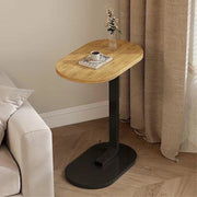 Trade Shop - Tavolino A Forma Di C Per Divano Soggiorno Camera Letto Moderno Portatile Tavolo - Legno Chiaro