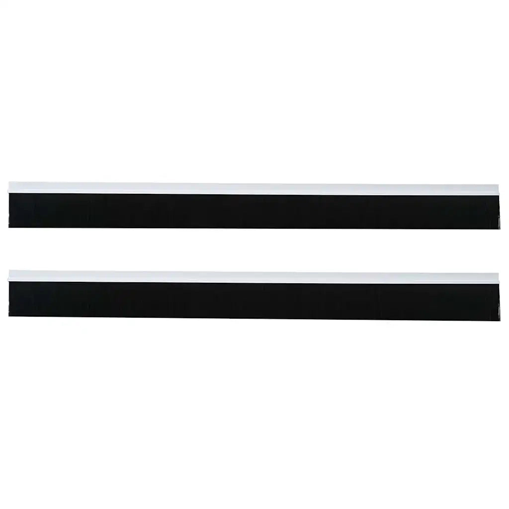 Spazzole per porte autoadesive 2 pcs Bianco 100 cm