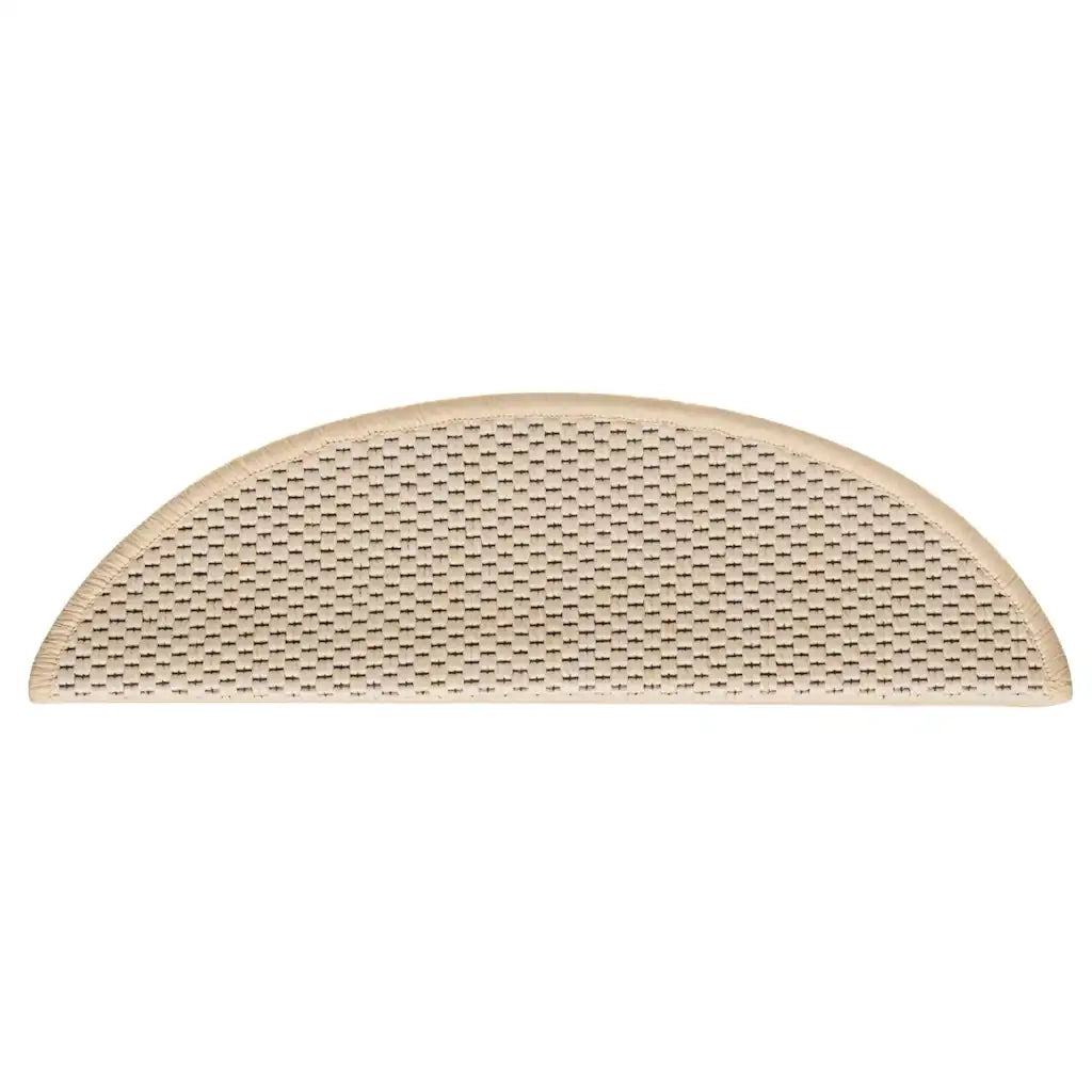 Tappeti Autoadesivi Scale Aspetto Sisal 15 pz 56x20 cm Crema cod mxl 76691