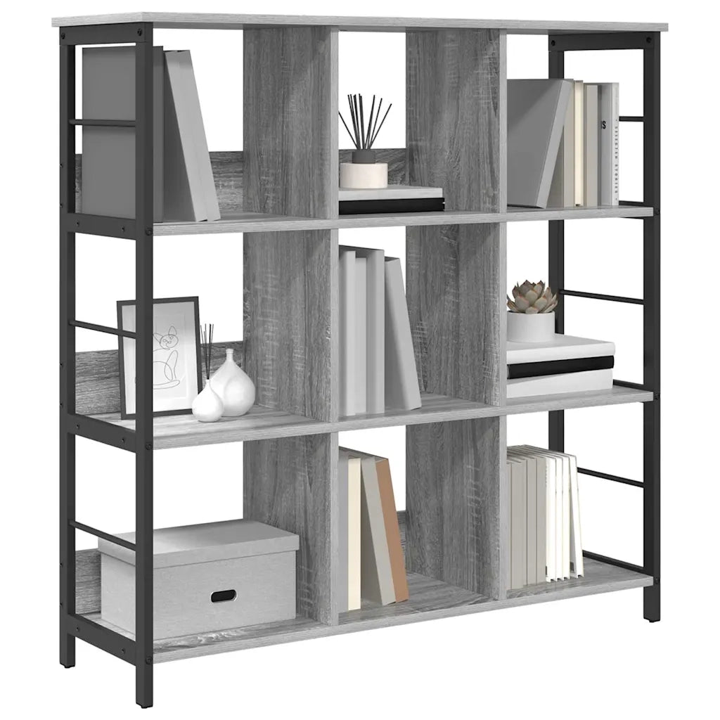 Libreria Grigio Sonoma 102 x 32 x 104,5 cm Legno multistrato 884009