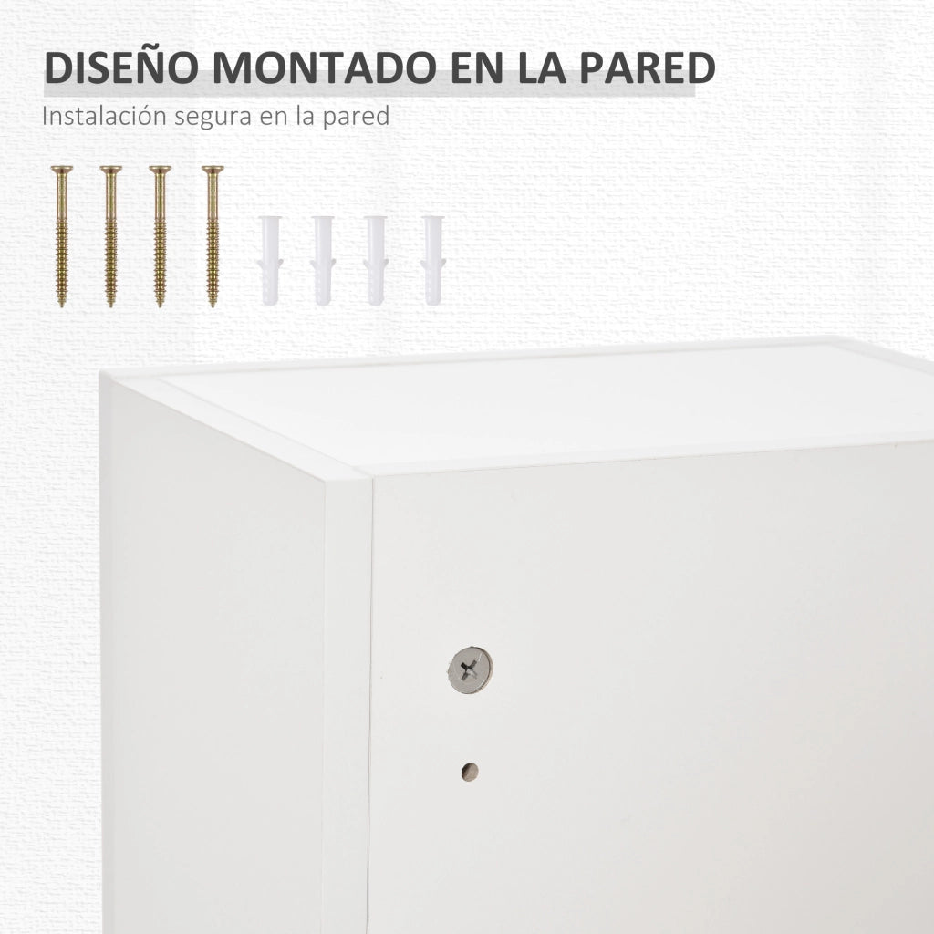 Armadietto Pronto Soccorso 5 Ripiani Vetro ¨C zephmum ¨C 30x20x70 cm Bianco