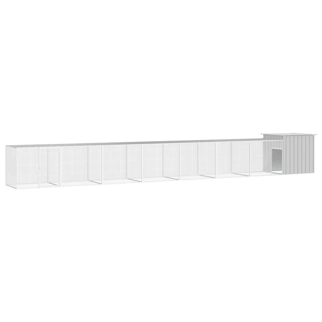 Gabbia per Polli Grigia 700x91x100 cm Acciaio Zincato cod mxl 52889