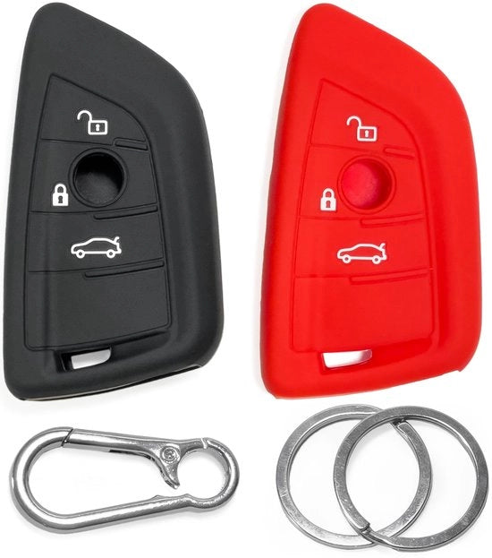 Sistema di protezione per chiavi in silicone 2 pezzi - Protezione antiscivolo - Compatibile con BMW - Resistenze agli urti - Chiave stile - Adattamento perfetto