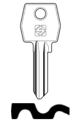 SILCA CHIAVE PORTA AGB1 confezione da PEZZI 5