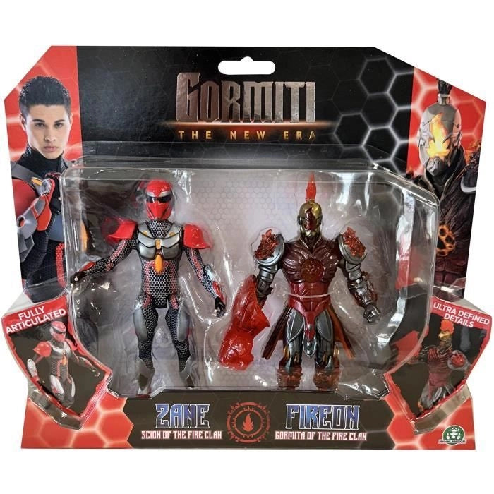 Scatola di figure - GORMITI - Scion e Gormiti associati al Fuoco - Zane e Fireon - 15 cm - da 4 anni - GRV192