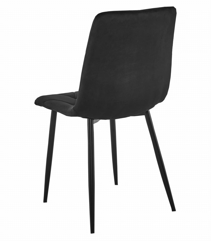 Tavolo da lavoro VALORA NP 120x80 con 4 sedie nere TYRA