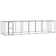 Gabbia per Cani da Esterno in Acciaio con Tetto 16,94 mÂ² cod mxl 55244