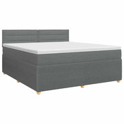 Letto box spring con materasso Grigio Scuro 160 x 200 cm 3451497