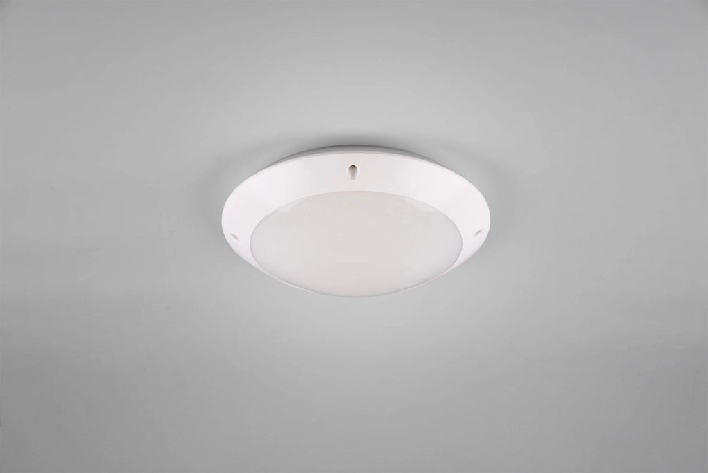 Plafoniera esterna RL Camaro bianca E27 IP54 26cm 12W