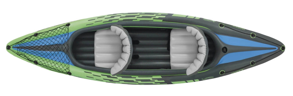 Kayak Gonfiabile Biposto 351x73 cm Intex Challenger K2 con Remi e Pompa