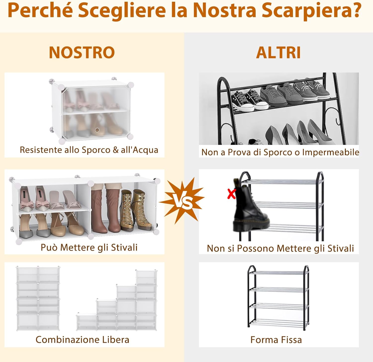 Scatole per Scarpe, Set di 12 Organizzatori Porta Scarpe Impilabili, Contenitore per Scarpe in PP Trasparente, per Ingresso, Corridoio e Armadio, Nero (Bianco)