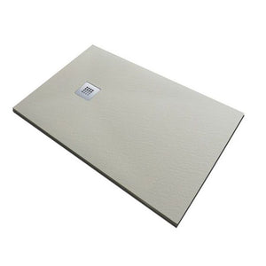 Piatto doccia in pietra SOLIDSTONE alto 2,8 cm - Avorio Crema RAL 1015 - Misura: 70x120 x 2,8h