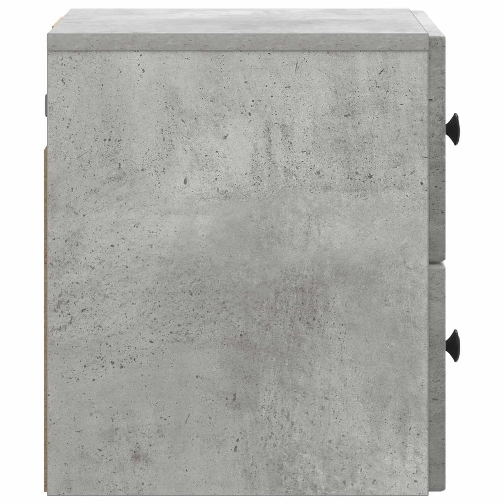 Mobiletto da notte a muro Grigio Cemento 33 x 34,5 x 40 cm 898131