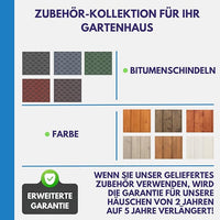 Casa da giardino in legno (senza parete laterale) - 9,91 m?² - TIMBELA M341