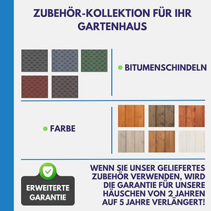 Casa da giardino in legno (senza parete laterale) - 9,91 m?² - TIMBELA M341