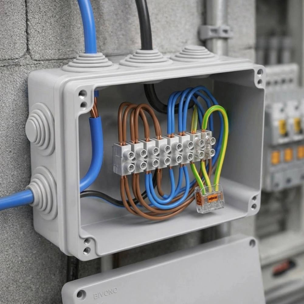 Cassetta stagna marlanvil 009 per giunzioni elettriche 190x145x70mm