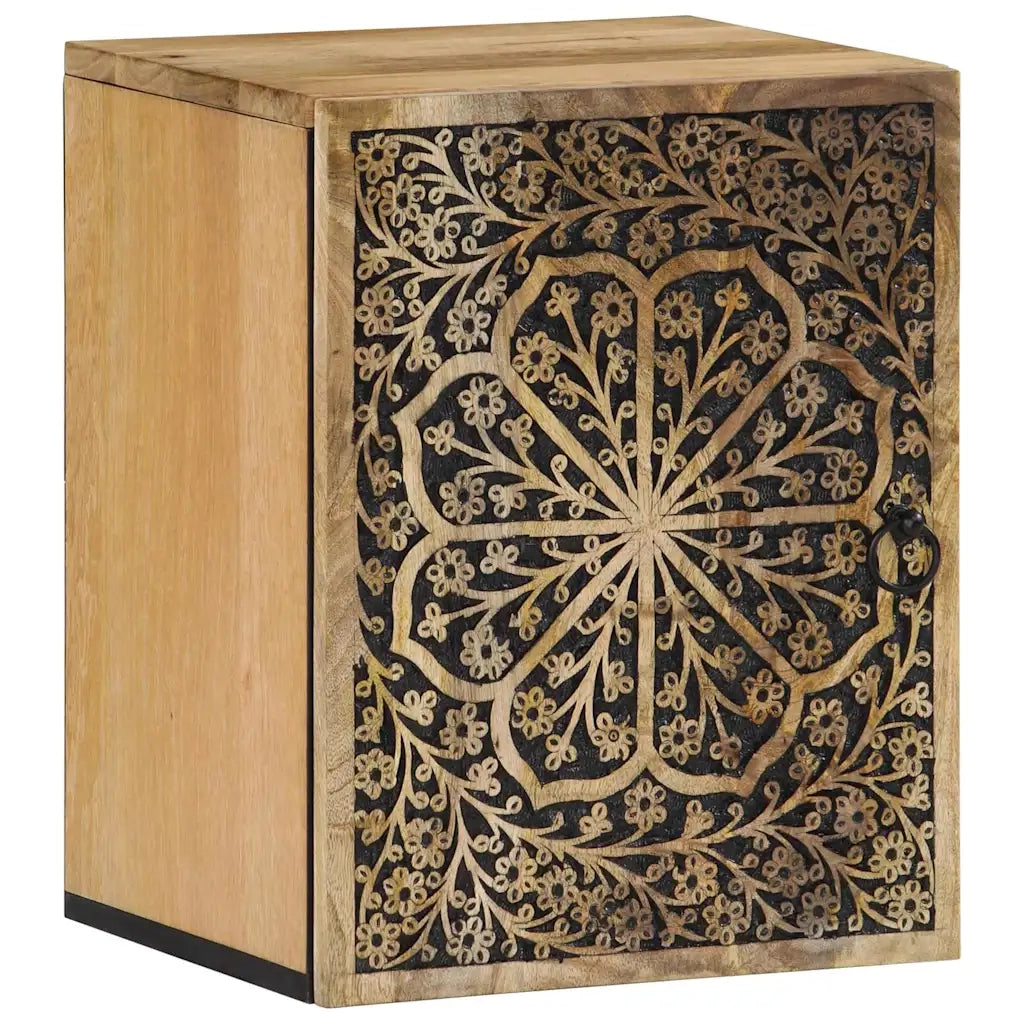 Mobile da Bagno a Parete 38x33x48 cm in Legno Massello di Mangocod mxl 112232