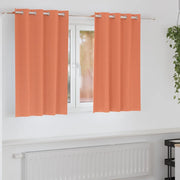 Tende Blackout con Anelli 2 pz Terracotta 140 x 140 cm 4107413