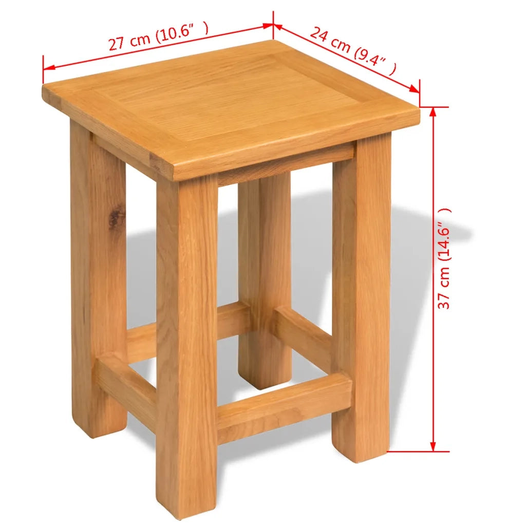 Tavolino da Salotto 27x24x37 cm in Massello di Rovere 244207