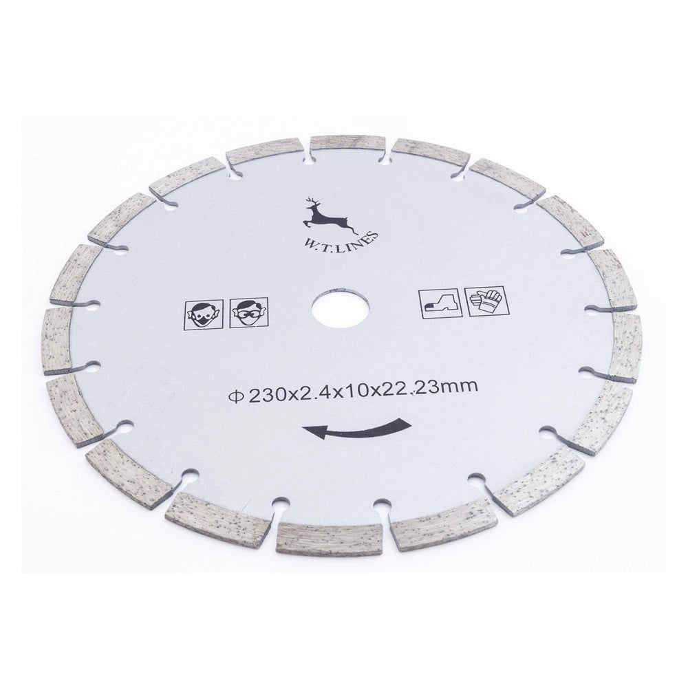 Trade Shop - Disco Diamantato Taglio Marmo Cemento Mattoni Pietra Sega Circolare ø230mm -