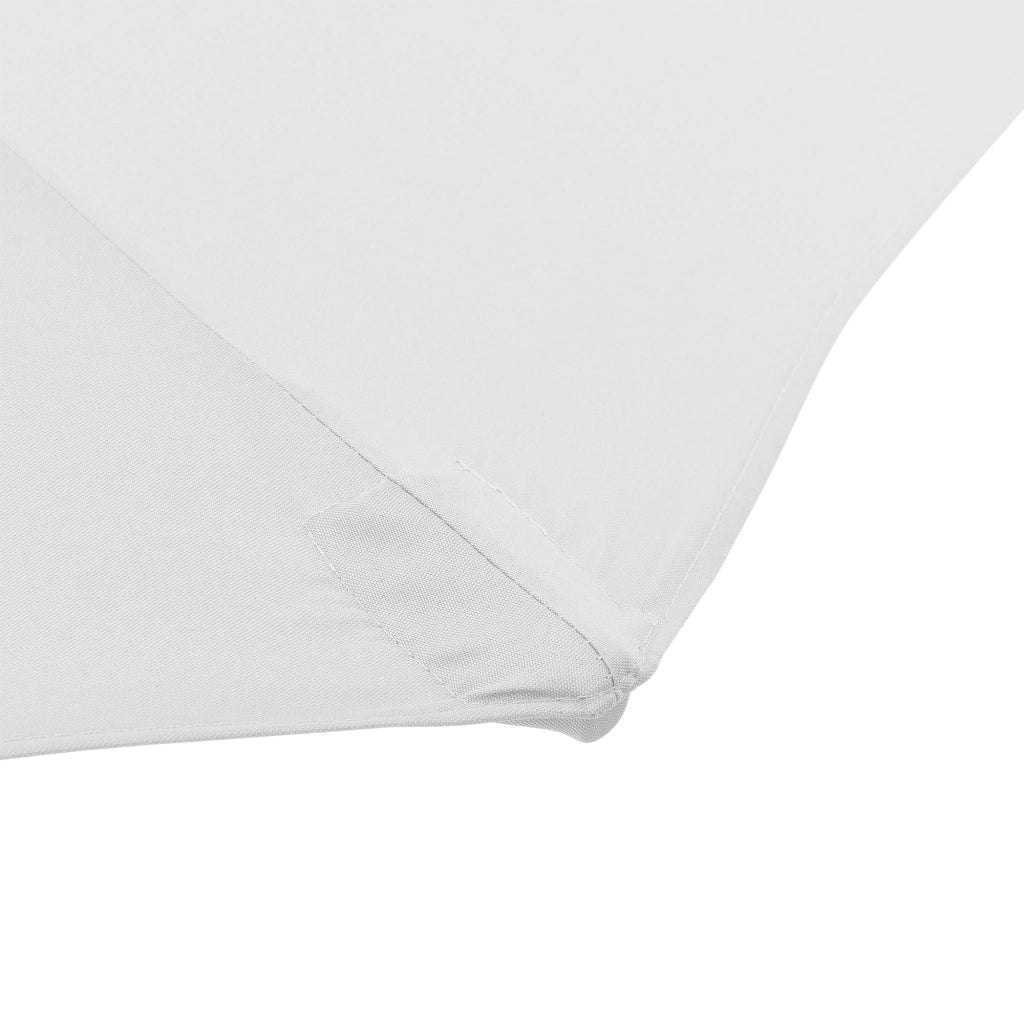 Ombrellone da Giardino Budapest con Palo Centrale e Meccanismo a Manovella 230 x Ø300 cm Bianco casa.pro