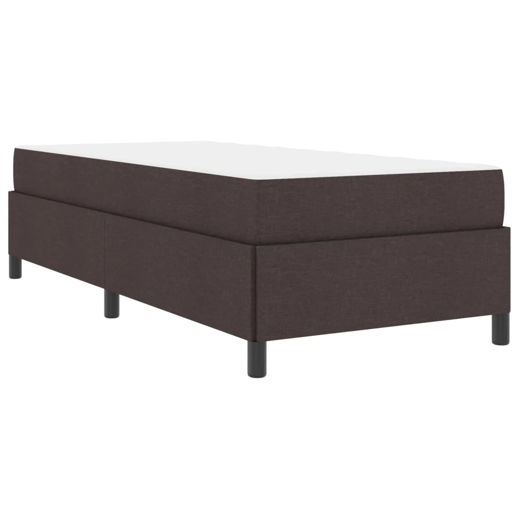 Letto a molle Marrone Scuro 90 x 200 cm Tessuto 3398832