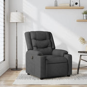 Divano Sedia-Poltrona Reclinabile in Tessuto Grigio Scuro 336064