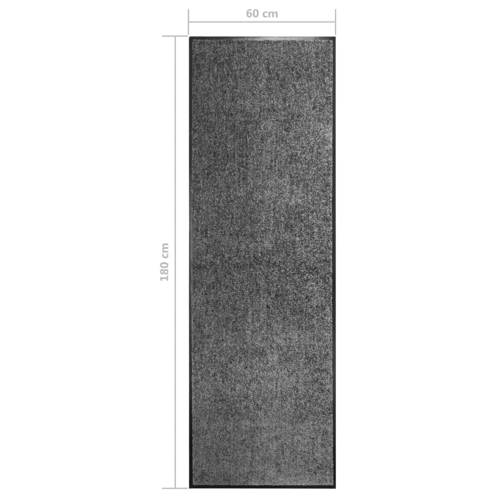 Zerbino Lavabile Antracite 60x180 cm 323417