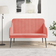 Panca-Sgabello Rosa 110x76x80 cm in Velluto 456941