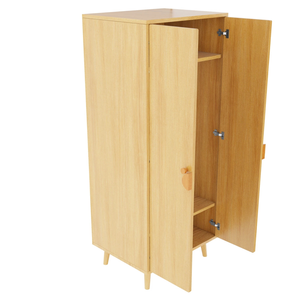 Armadio ¨C Minimal ¨C Legno, 70x55x170 cm, ante, ripiani stoccaggio