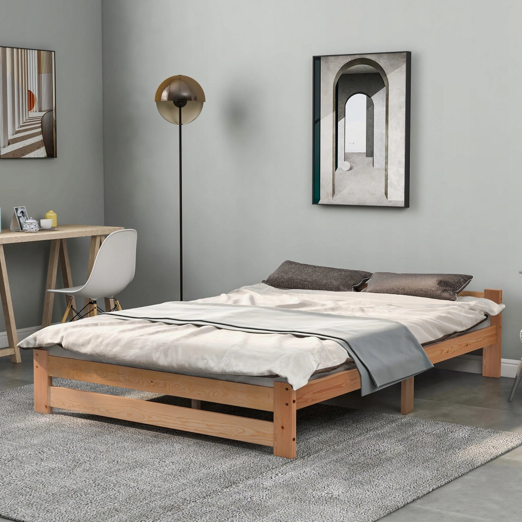 Letto Futon con Struttura - Xylo - 140x200 - Legno, Senza Materasso
