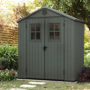 Casetta da Giardino in Resina Keter Darwin 6x4 con Finestre Colore: Verde