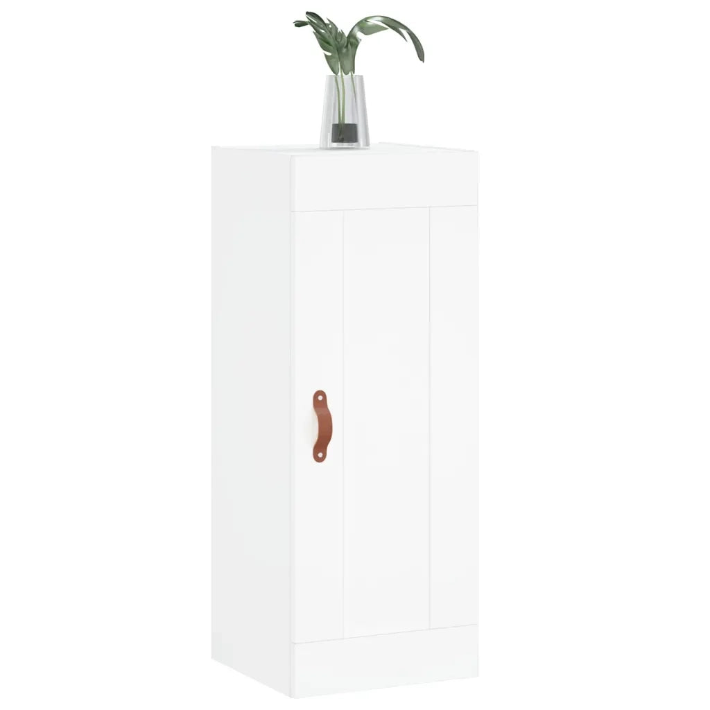 Mobile a Parete Bianco 34,5x34x90 cm in Legno Multistrato 830476