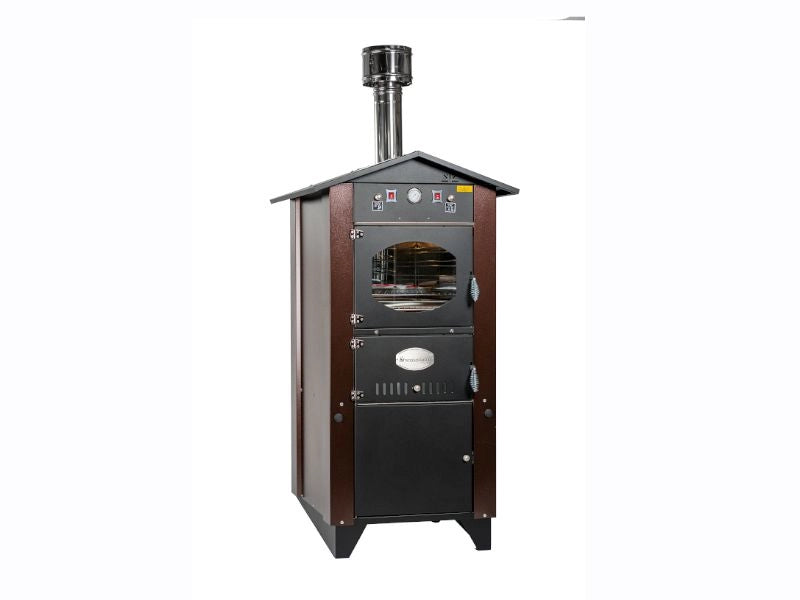 Forno da esterno Garden 80 marrone Rossofuoco con carrello integrato
