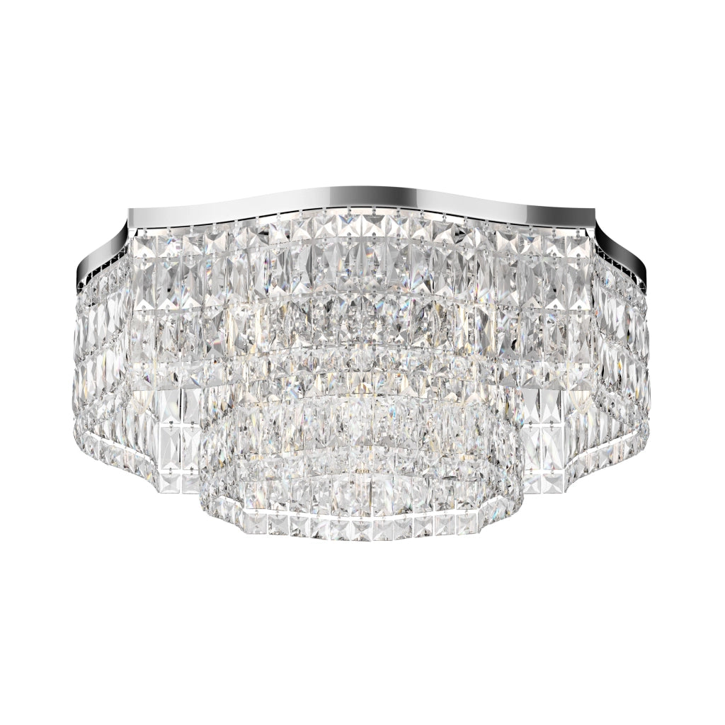 Maytoni Plafoniera Contemporanea Dune 10 luci E14 cromo metallo cristallo