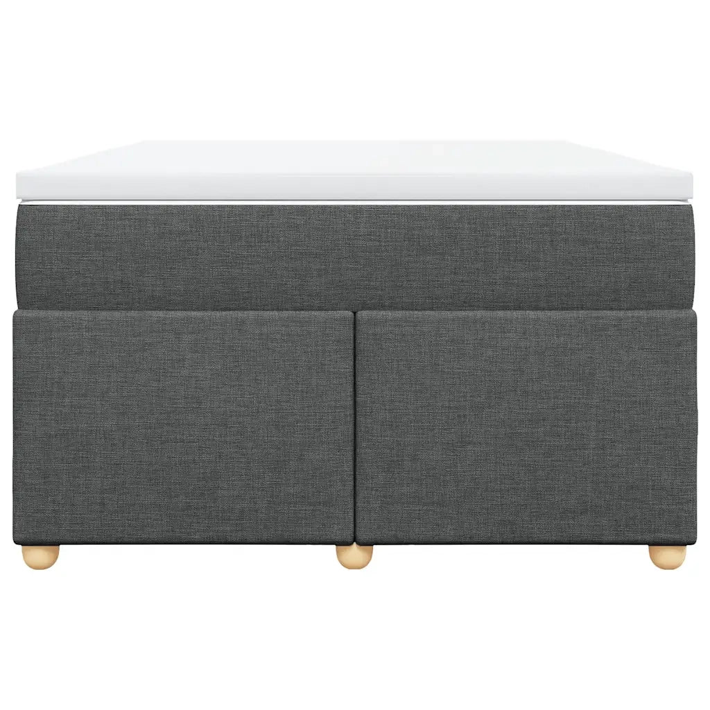 Giroletto a Molle con Materasso Grigio Scuro 120x190cm Tessuto 3285360