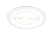 CORE FARETTO DA INCASSO PLASTICA BIANCA SATINATA TRIPLA ACCENSIONE INDIPENDENTE D. 14,5CM LED 10W · 1x 1040lm, 3000K