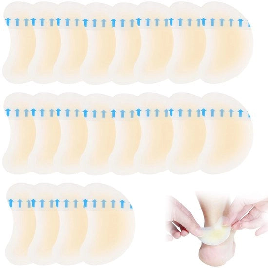 Pacchetto di 20 gelbandaggi trasparenti incolore in forma di bolle di gel hydrocolloide per la prevenzione e cura delle vescicole