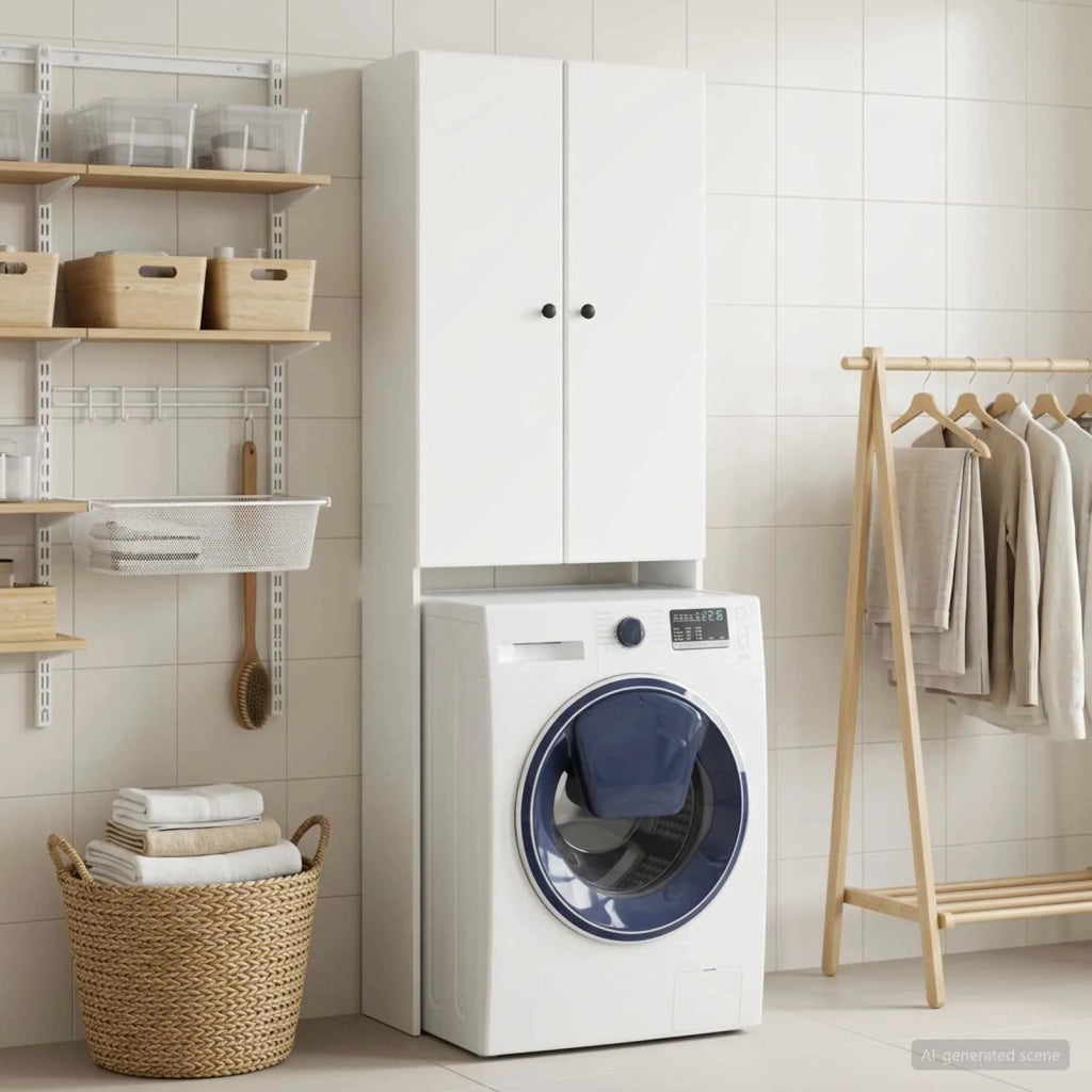 Mobile Bagno BREDA Bianco 66 x 25,5 x 190 cm 897575