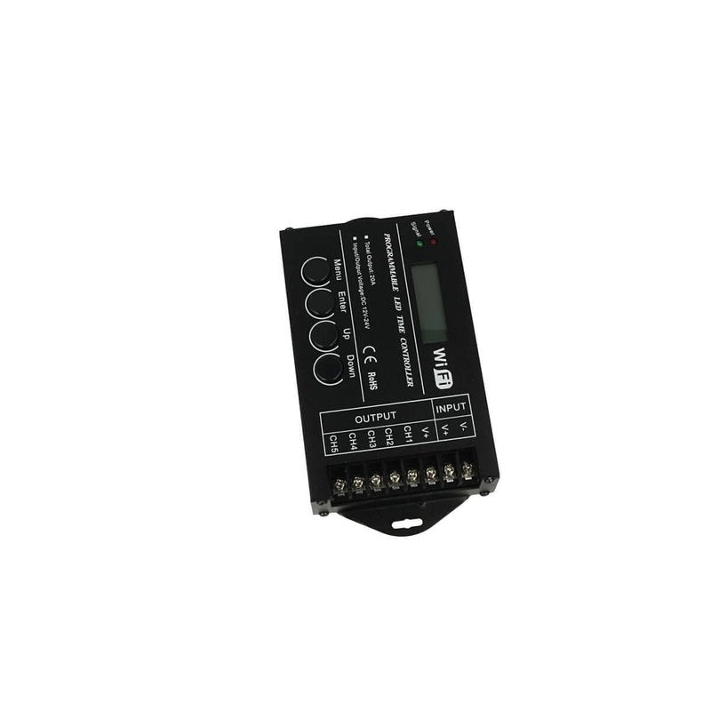 Centralina Led Timer Alba Tramonto 12V 24V 20A WIFI Time Led Controller Per Acquari Canarini Serre TC421