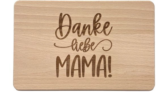 Regalo per la mamma - tavola da colazione in legno con alta qualità incisione per la migliore mamma (grazie cara mamma) one size