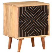 Comodino 40x30x50 cm in Legno Massello di Acacia cod mxl 30374