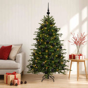 Albero di Natale artificiale con palline 120 cm 150 LED 3465593